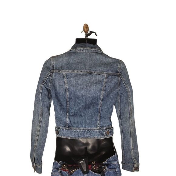 American Eagle Blue Denim‎ Button Up Sz XS Jacket Women - Picture 2 of 7